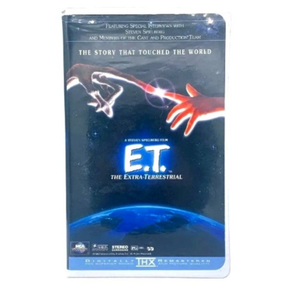 Vintage E.T. The Extra Terrestrial VHS THX Digital Remastered Clamshell